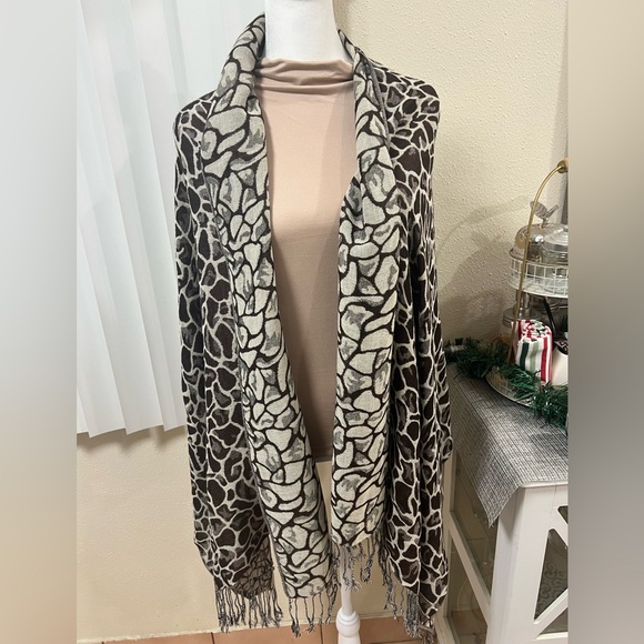 SCARF LARGE 2 sides style!!! ( Pashmina ) Cashmere wool. - Picture 1 of 16